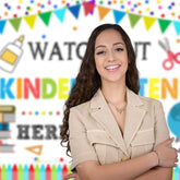 Aperturee - Watch Out Kindergarten Photo Back To School Backdrop